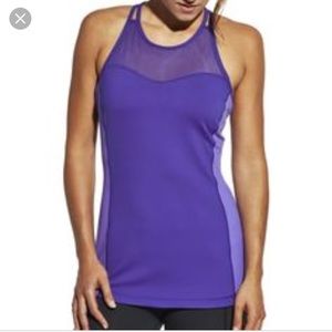 Calia Active Workout Tank Mesh Purple Twist Sz S